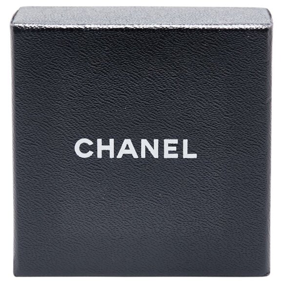 CHANEL Vintage Gold Logo Brooch